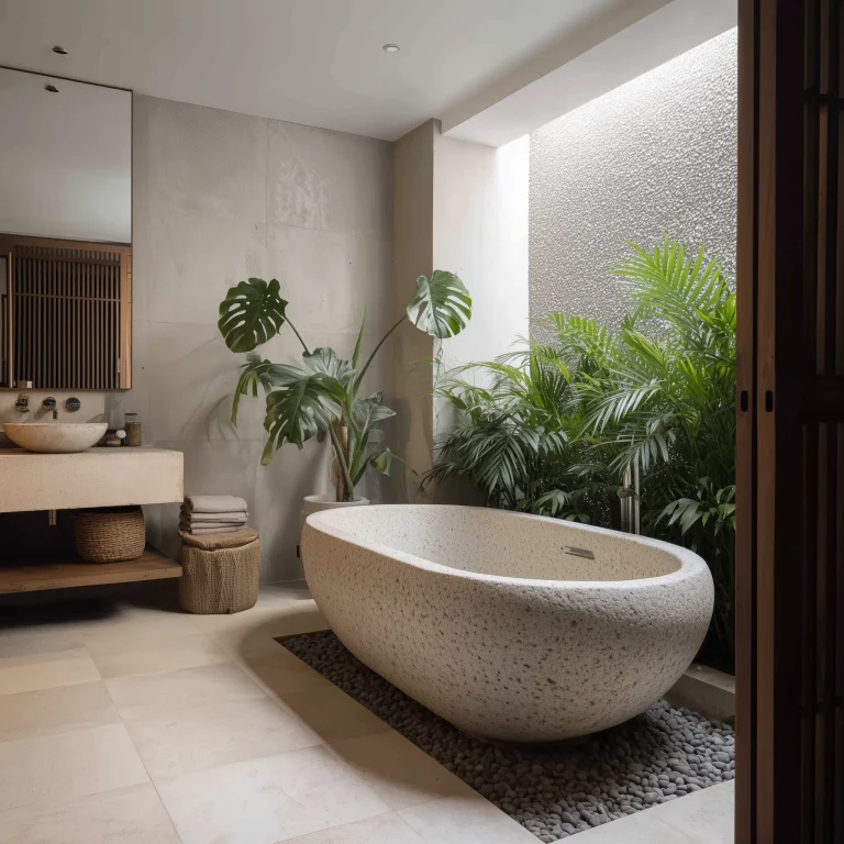 Desain Kamar Mandi Japandi 1