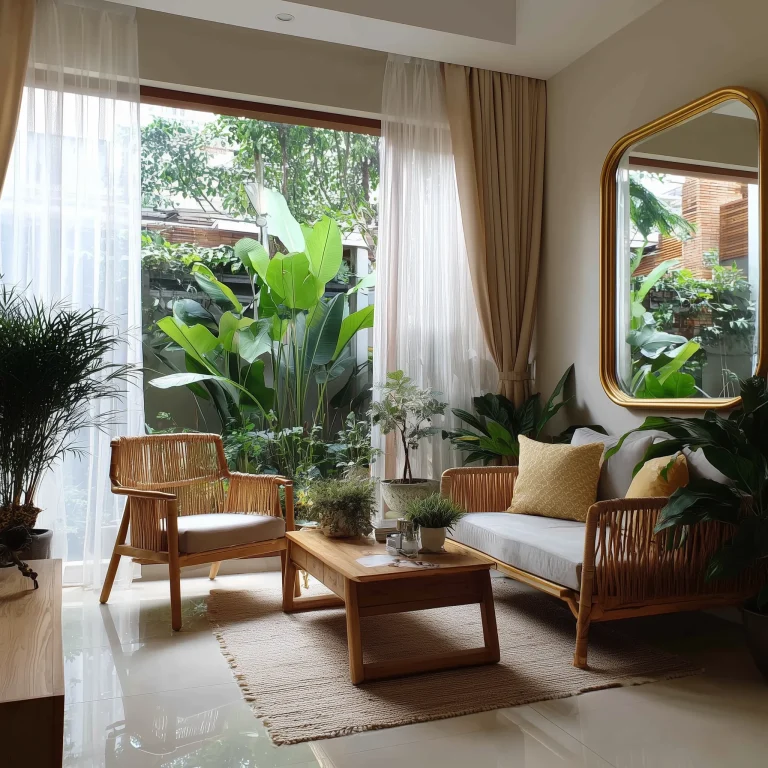 Desain Ruang Keluarga Modern Tropis 1