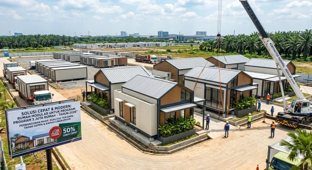 Rumah Modular : Solusi Inovatif dan Terukur untuk Menyukseskan Program 3 Juta Rumah