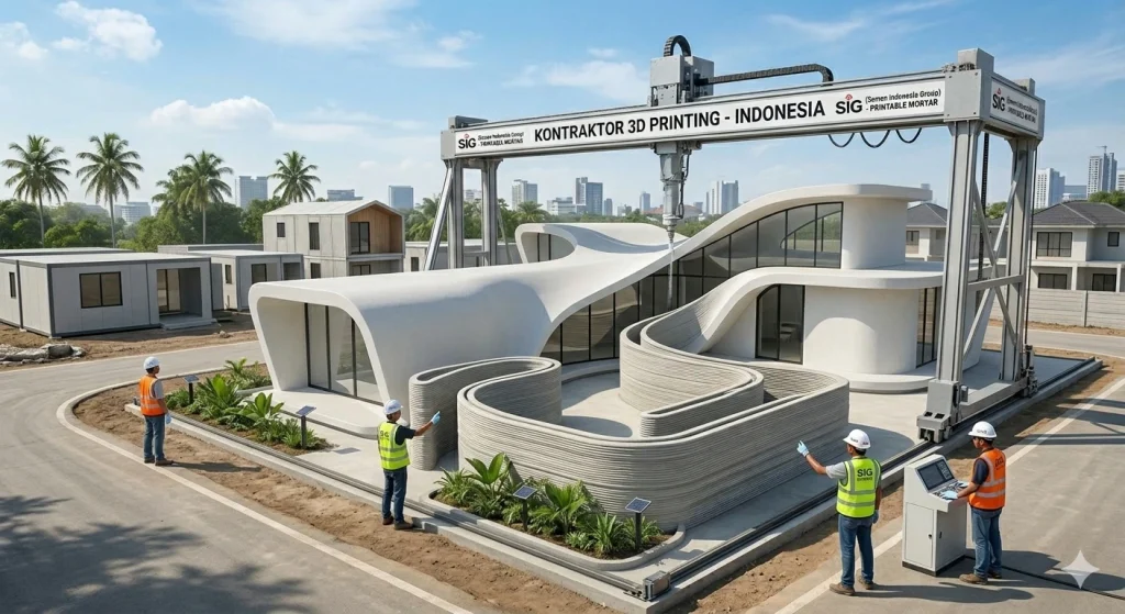 Eksplorasi Desain Rumah Inspiratif : Estetika Tanpa Batas dengan Teknologi 3D Printing Konstruksi