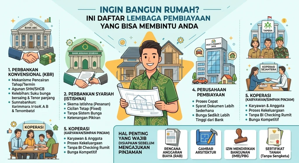Ingin Bangun Rumah? Ini Daftar Lembaga Pembiayaan yang Bisa Membantu Anda