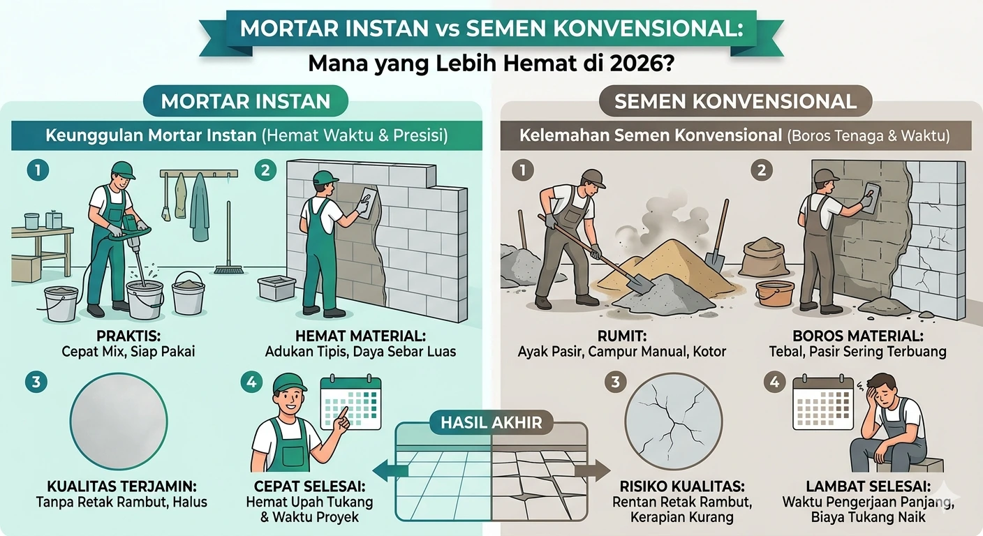 mortar semen