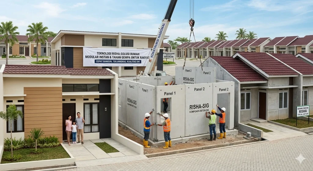 Mengenal RISHA : Teknologi Rumah Modular Instan untuk Hunian Rakyat yang Layak dan Tahan Gempa