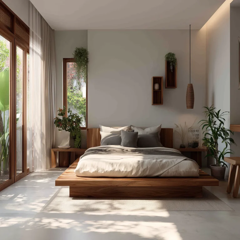Desain Kamar Tidur Sehat Gaya Japandi 1
