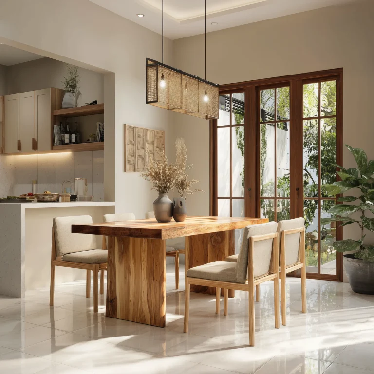 Meja Makan dari Kayu 1