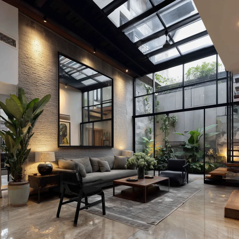 Ruang Tamu Gaya Industrial 1