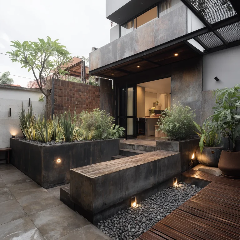 Rumah Hemat Air dengan Taman Belakang 1