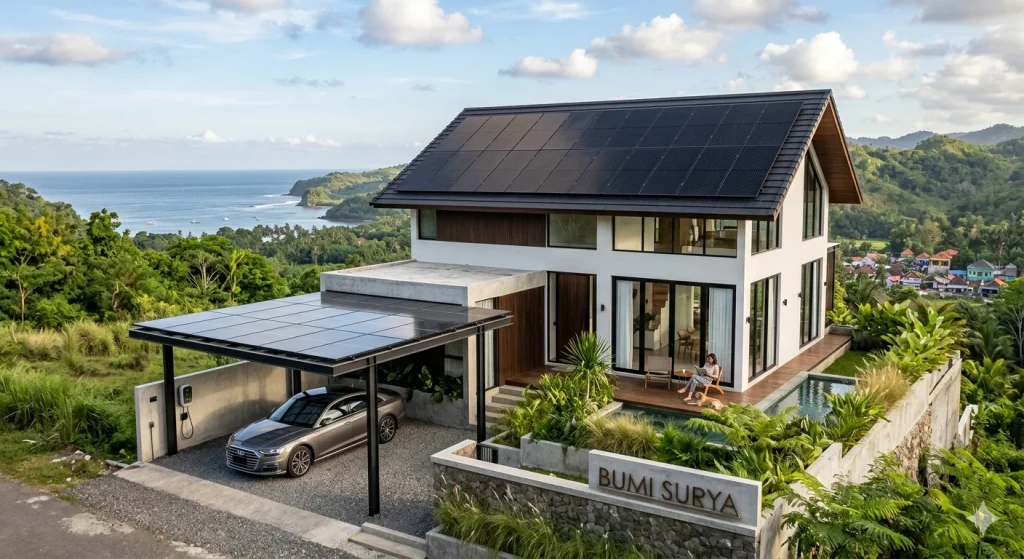 Gaya Rumah Minimalis dengan Panel Surya : Cara Memadukan Teknologi dan Keindahan Visual